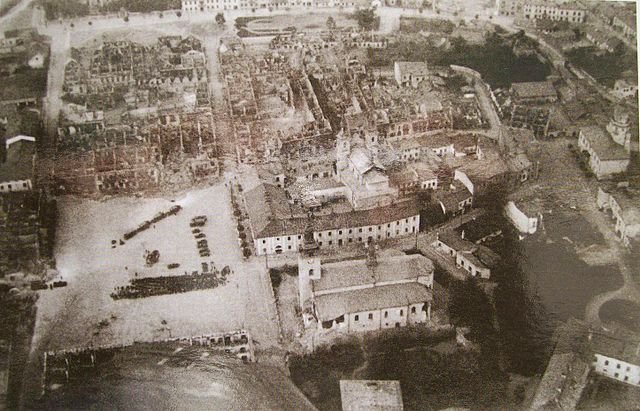 Wieluń nach der Bombardierung; Quelle: pl.wikipedia