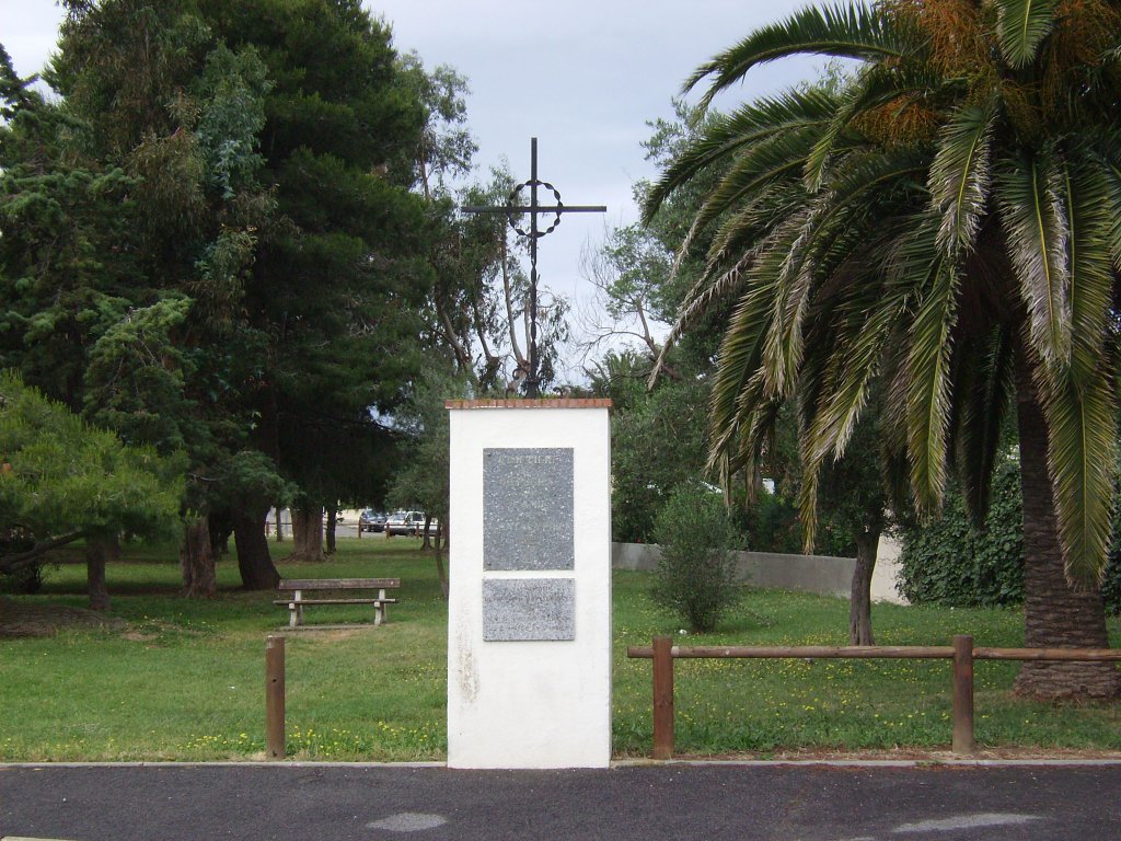 Tafel am „Spanier“-Friedhof