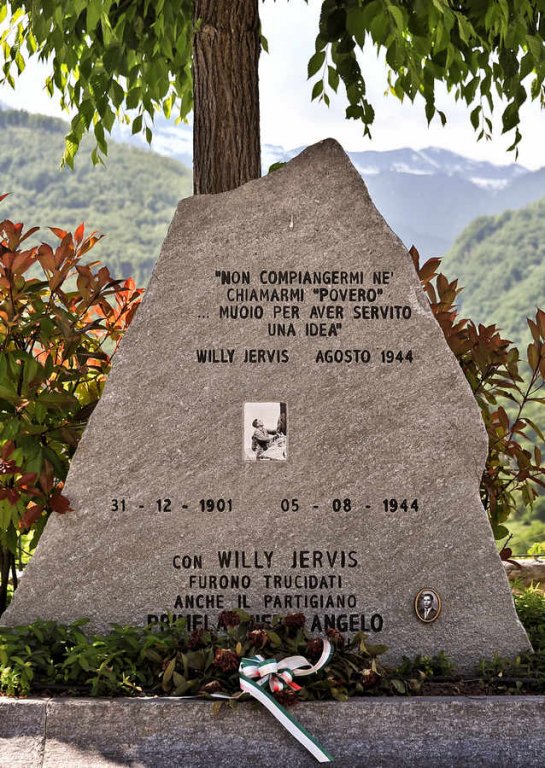Gedenkstein für Willy Jervis