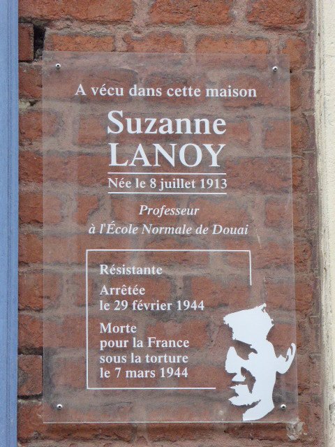 Gedenktafel Suzanne Lanoy