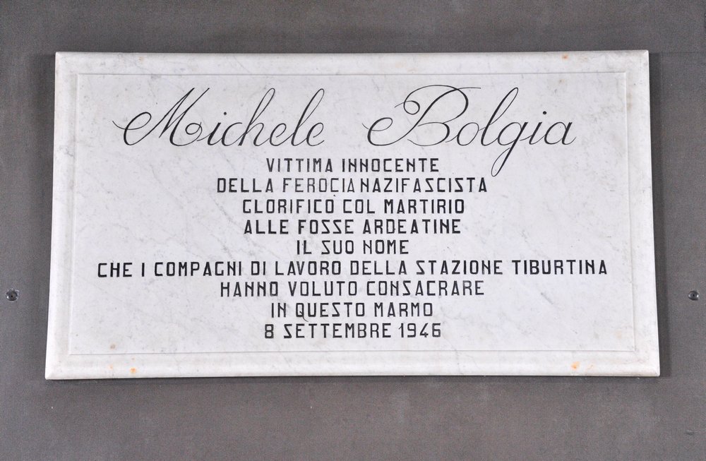 Gedenktafel für Michele Bolgia