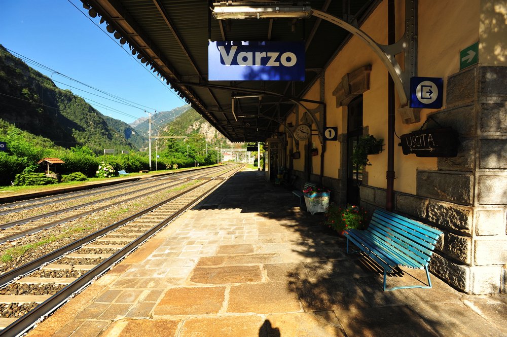 Bahnhof von Varzo an der Simplonstrecke