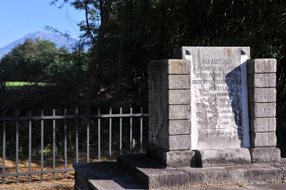 Erschiessungsplatz nach dem Aufstand von Villadossola: Gedenkstätte Pallanzeno