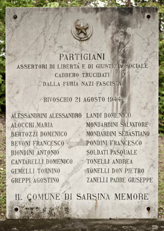 Gedenktafel für ermordete Partisanen