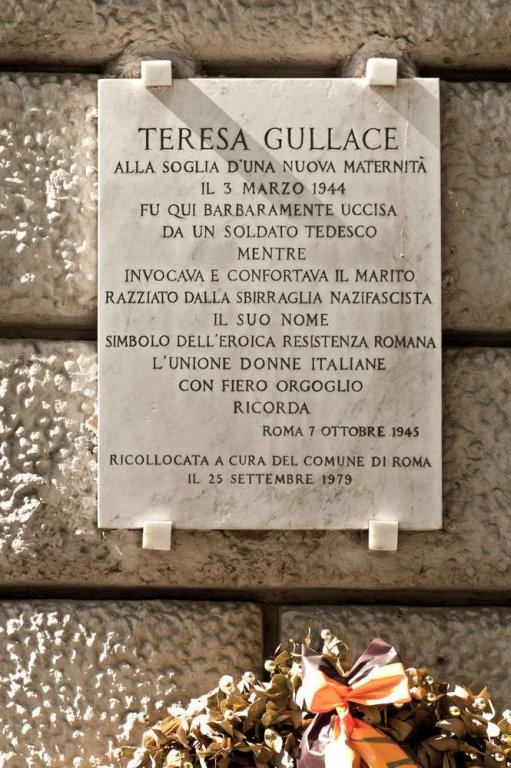 Gedenktafel für Teresa Gullace